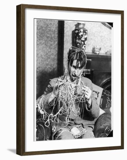 Knitting Expert-null-Framed Photographic Print