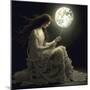 Knitting for the Moon-Sasha-Mounted Giclee Print