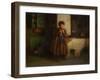 Knitting for the Soldiers, 1861-Eastman Johnson-Framed Giclee Print