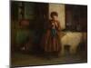 Knitting for the Soldiers, 1861-Eastman Johnson-Mounted Giclee Print
