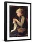 Knitting Girl, 1883-Albert Anker-Framed Giclee Print