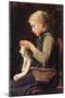 Knitting Girl, 1883-Albert Anker-Mounted Giclee Print