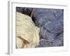 Knitting Needles and Handspun Wool at a Yorktown Reenactment, Virginia-null-Framed Photographic Print