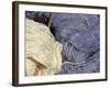 Knitting Needles and Handspun Wool at a Yorktown Reenactment, Virginia-null-Framed Photographic Print