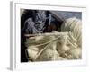 Knitting Needles and Handspun Wool Yarn at a Yorktown Reenactment, Virginia-null-Framed Photographic Print