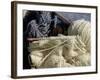 Knitting Needles and Handspun Wool Yarn at a Yorktown Reenactment, Virginia-null-Framed Photographic Print