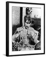 Knitting Spaghetti-null-Framed Photographic Print