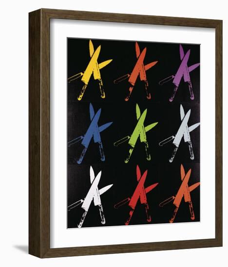 Knives, 1981-82 (multi)-Andy Warhol-Framed Giclee Print