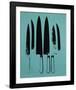 Knives, c. 1981-82 (Aqua)-Andy Warhol-Framed Giclee Print