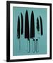 Knives, c. 1981-82 (Aqua)-Andy Warhol-Framed Art Print