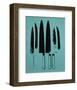 Knives, c. 1981-82 (Aqua)-Andy Warhol-Framed Art Print