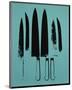 Knives, c. 1981-82 (Aqua)-Andy Warhol-Mounted Art Print