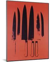 Knives, c. 1981-82 (Red)-Andy Warhol-Mounted Giclee Print