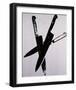 Knives, c.1981-82 (three black on cream)-Andy Warhol-Framed Art Print