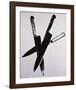 Knives, c.1981-82 (three black)-Andy Warhol-Framed Art Print