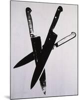 Knives, c.1981-82 (three black)-Andy Warhol-Mounted Art Print