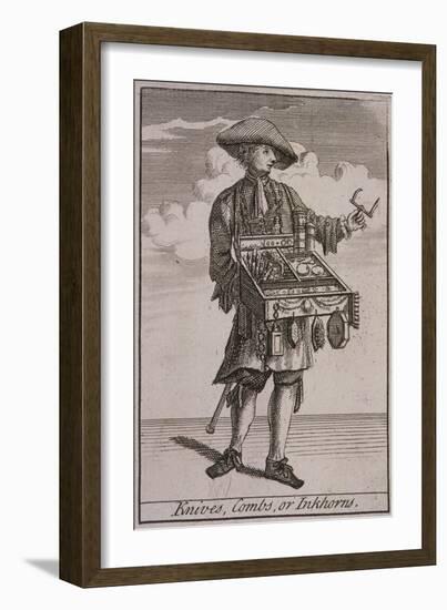 Knives, Combs, or Inkhorns, Cries of London-Marcellus Laroon-Framed Giclee Print