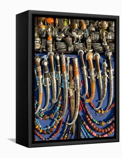 Knives For Sale, Souk, Medina, Marrakech, Morocco, North Africa, Africa-Nico Tondini-Framed Stretched Canvas