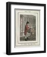 Knives to Grind, Cries of London, 1804-William Marshall Craig-Framed Giclee Print