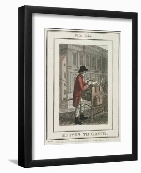 Knives to Grind, Cries of London, 1804-William Marshall Craig-Framed Giclee Print