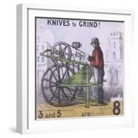 Knives to Grind!, Cries of London, C1840-TH Jones-Framed Giclee Print