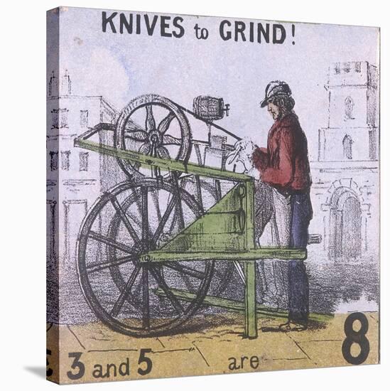 Knives to Grind!, Cries of London, C1840-TH Jones-Stretched Canvas