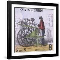 Knives to Grind!, Cries of London, C1840-TH Jones-Framed Giclee Print