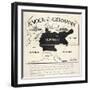 Knock Out Germany, An Instructive Partial Map of Europe with Germany Silhouetted, 1914-null-Framed Giclee Print
