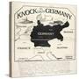 Knock Out Germany, An Instructive Partial Map of Europe with Germany Silhouetted, 1914-null-Stretched Canvas