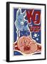 Knock Out the GOP - Political-Lantern Press-Framed Art Print