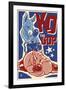 Knock Out the GOP - Political-Lantern Press-Framed Art Print