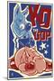 Knock Out the GOP - Political-Lantern Press-Mounted Art Print