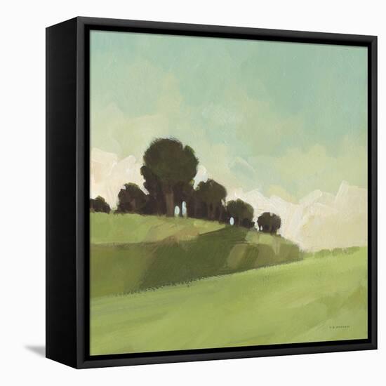 Knoll View 2 Square-DB Edwards-Framed Stretched Canvas
