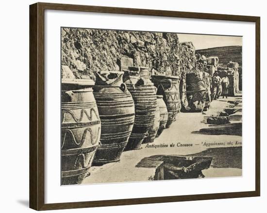 Knossos - Crete - Large Storage Jars-null-Framed Photographic Print