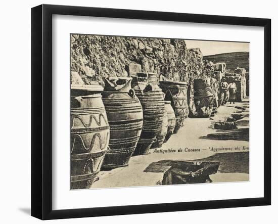 Knossos - Crete - Large Storage Jars-null-Framed Photographic Print
