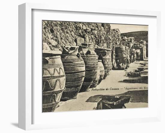 Knossos - Crete - Large Storage Jars-null-Framed Photographic Print