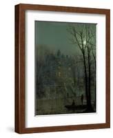 Knostrop Old Hall, Leeds, 1883-John Atkinson Grimshaw-Framed Giclee Print