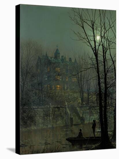 Knostrop Old Hall, Leeds, 1883-John Atkinson Grimshaw-Stretched Canvas