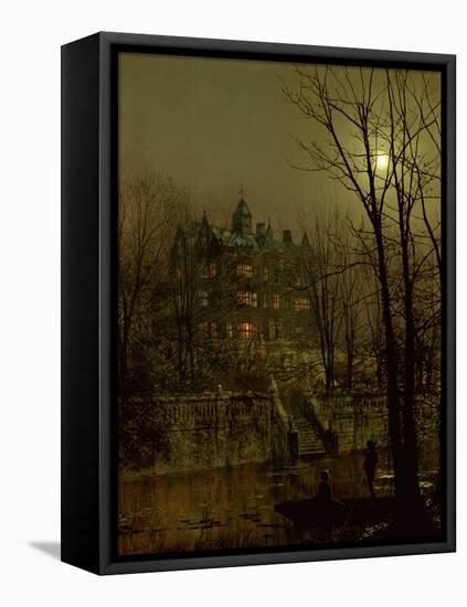 Knostrop Old Hall, Leeds, 1883-John Atkinson Grimshaw-Framed Stretched Canvas