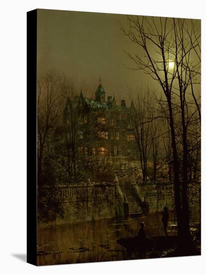 Knostrop Old Hall, Leeds, 1883-John Atkinson Grimshaw-Stretched Canvas