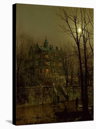 Knostrop Old Hall, Leeds, 1883-John Atkinson Grimshaw-Stretched Canvas