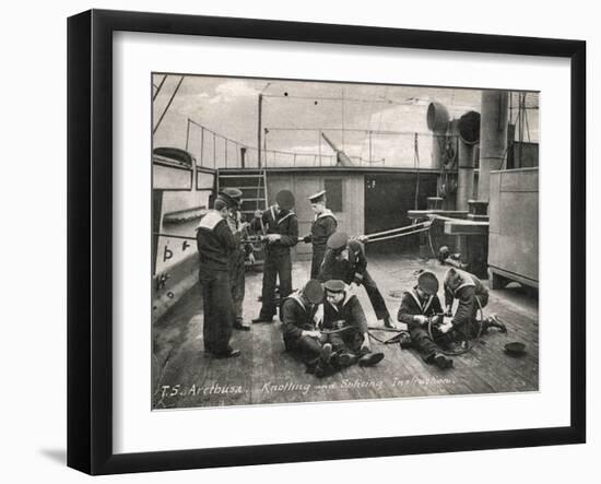 Knotting Class, Training Ship Arethusa, Greenhithe, Kent-Peter Higginbotham-Framed Photographic Print