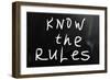 "Know the Rules"-Krasimira Nevenova-Framed Art Print