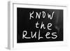 "Know the Rules"-Krasimira Nevenova-Framed Art Print