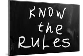 "Know the Rules"-Krasimira Nevenova-Mounted Art Print