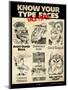 Know Your Type Faces-Tim Nyberg-Mounted Premium Giclee Print