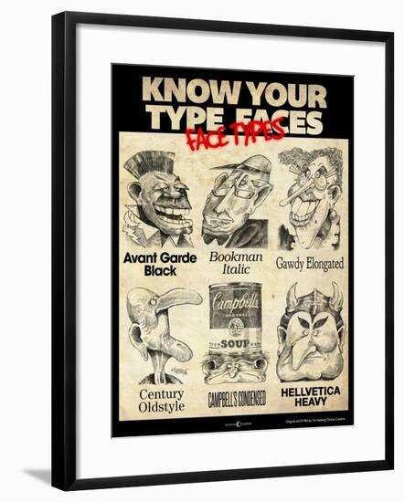 Know Your Type Faces-Tim Nyberg-Framed Giclee Print