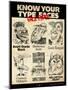 Know Your Type Faces-Tim Nyberg-Mounted Giclee Print