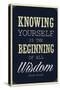 Knowing Yourself is the Beginning of All Wisdom-null-Stretched Canvas