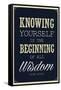 Knowing Yourself is the Beginning of All Wisdom-null-Framed Stretched Canvas